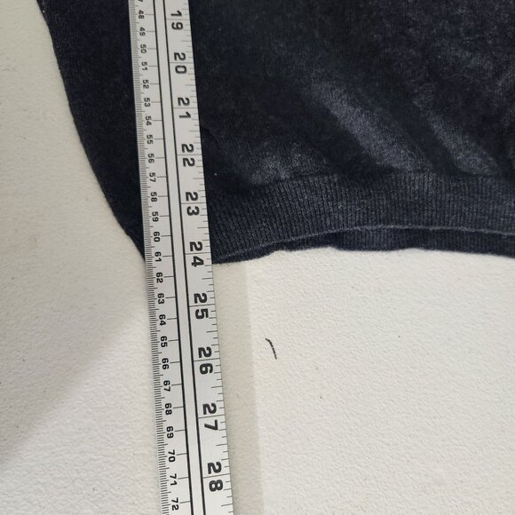 Pronto Uomo Cotton Cashmere Gray V-Neck Sweater L - Picture 5 of 10